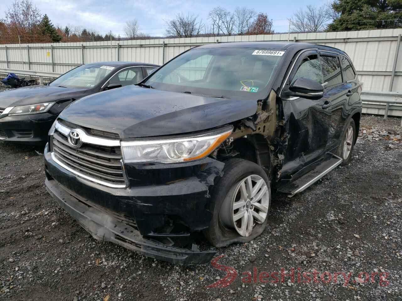 5TDBKRFH1GS307561 2016 TOYOTA HIGHLANDER