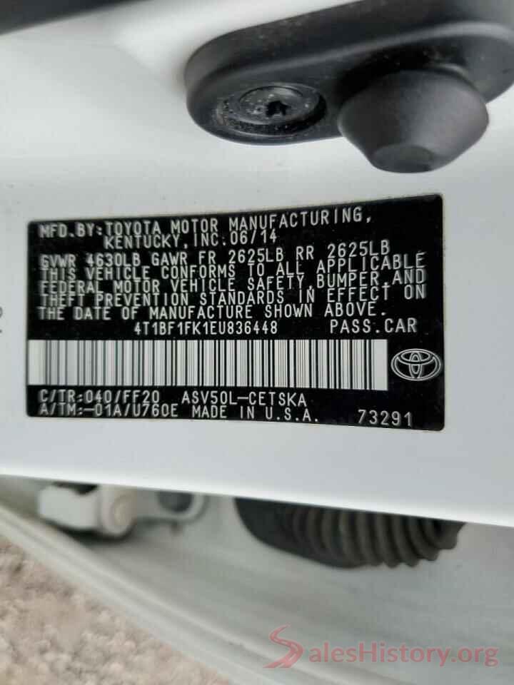 4T1BF1FK1EU836448 2014 TOYOTA CAMRY