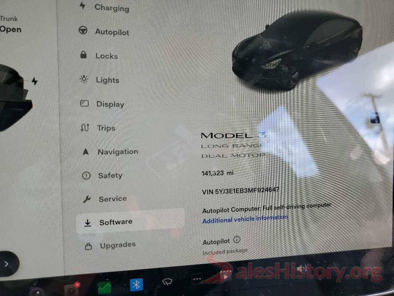 5YJ3E1EB3MF924647 2021 TESLA MODEL 3