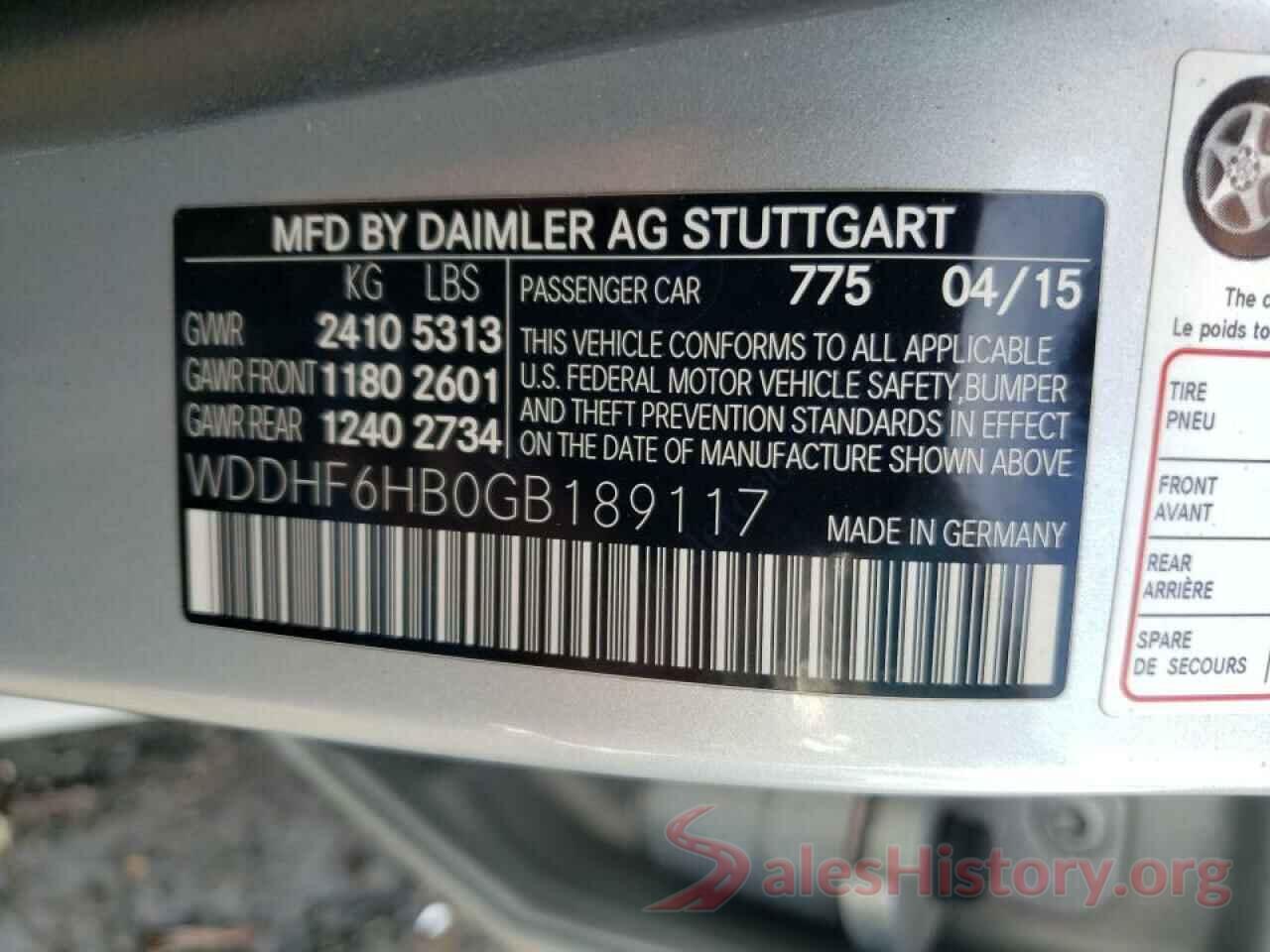 WDDHF6HB0GB189117 2016 MERCEDES-BENZ E-CLASS