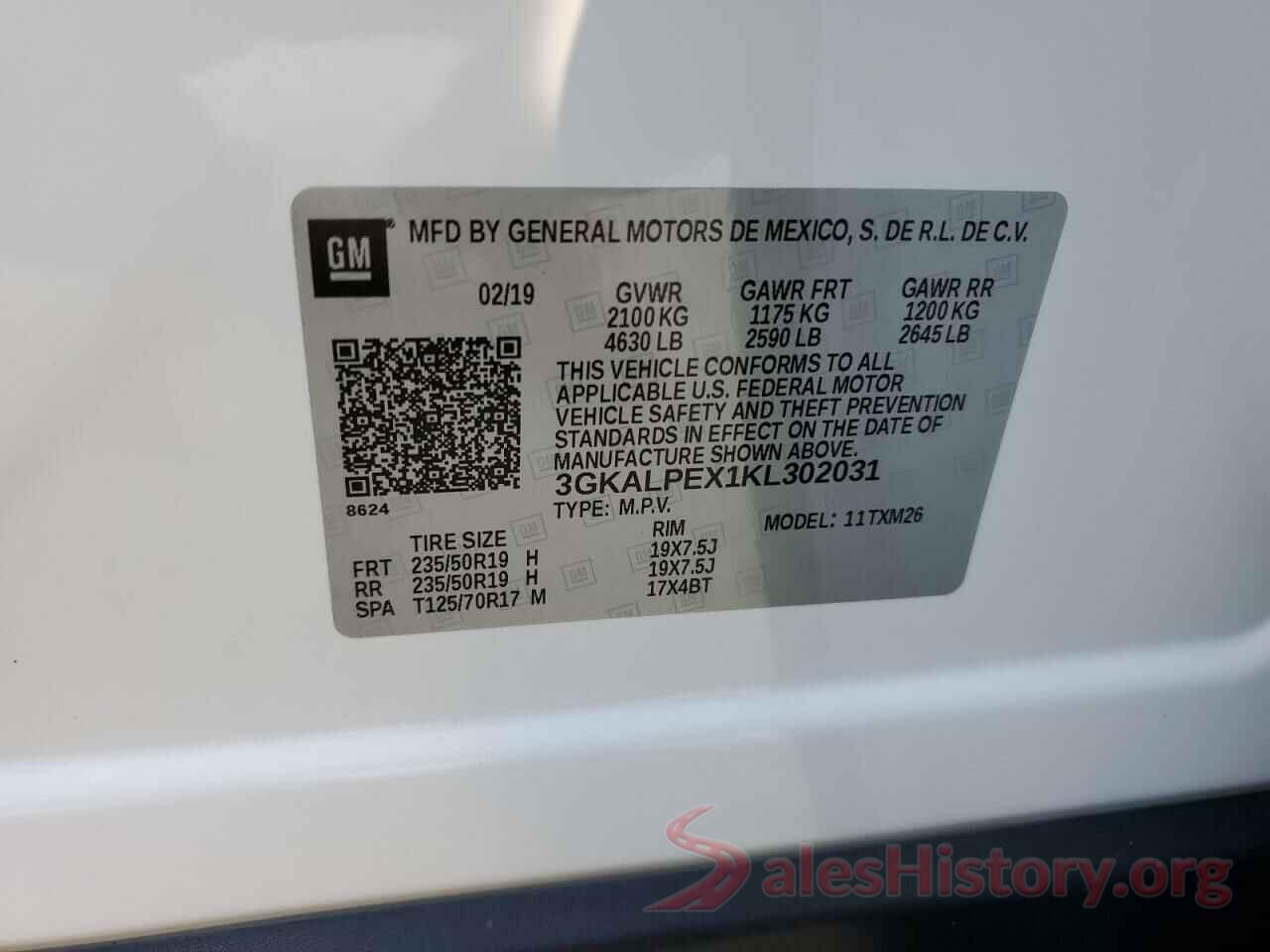 3GKALPEX1KL302031 2019 GMC TERRAIN