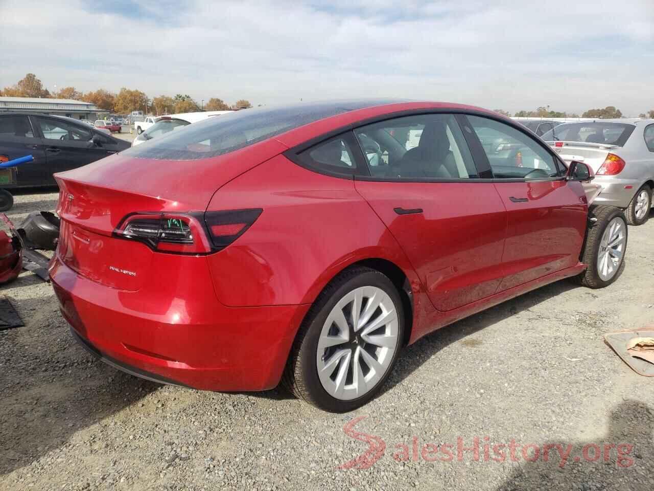 5YJ3E1EB0NF310690 2022 TESLA MODEL 3