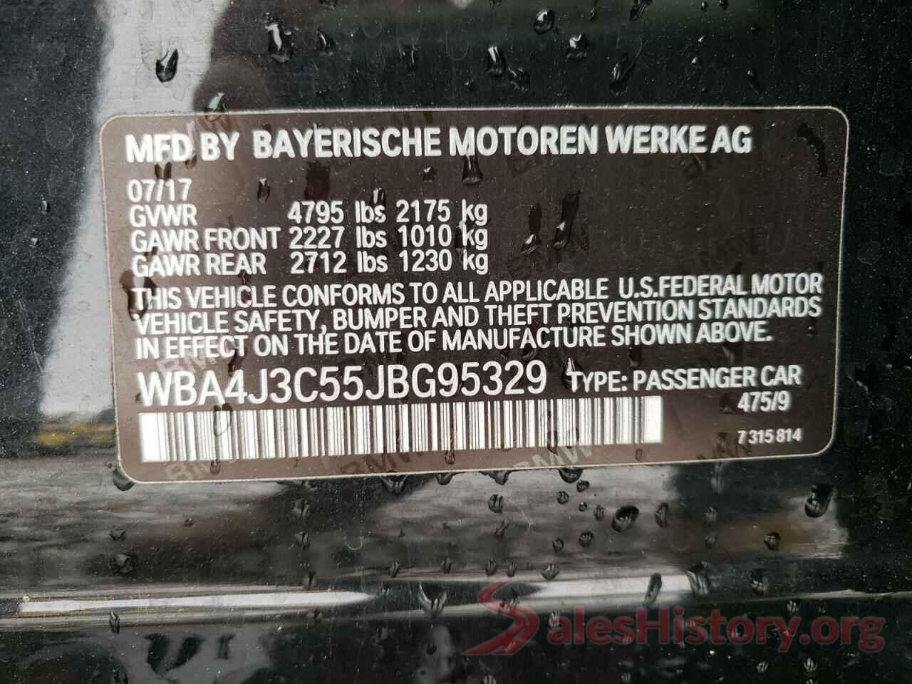 WBA4J3C55JBG95329 2018 BMW 4 SERIES