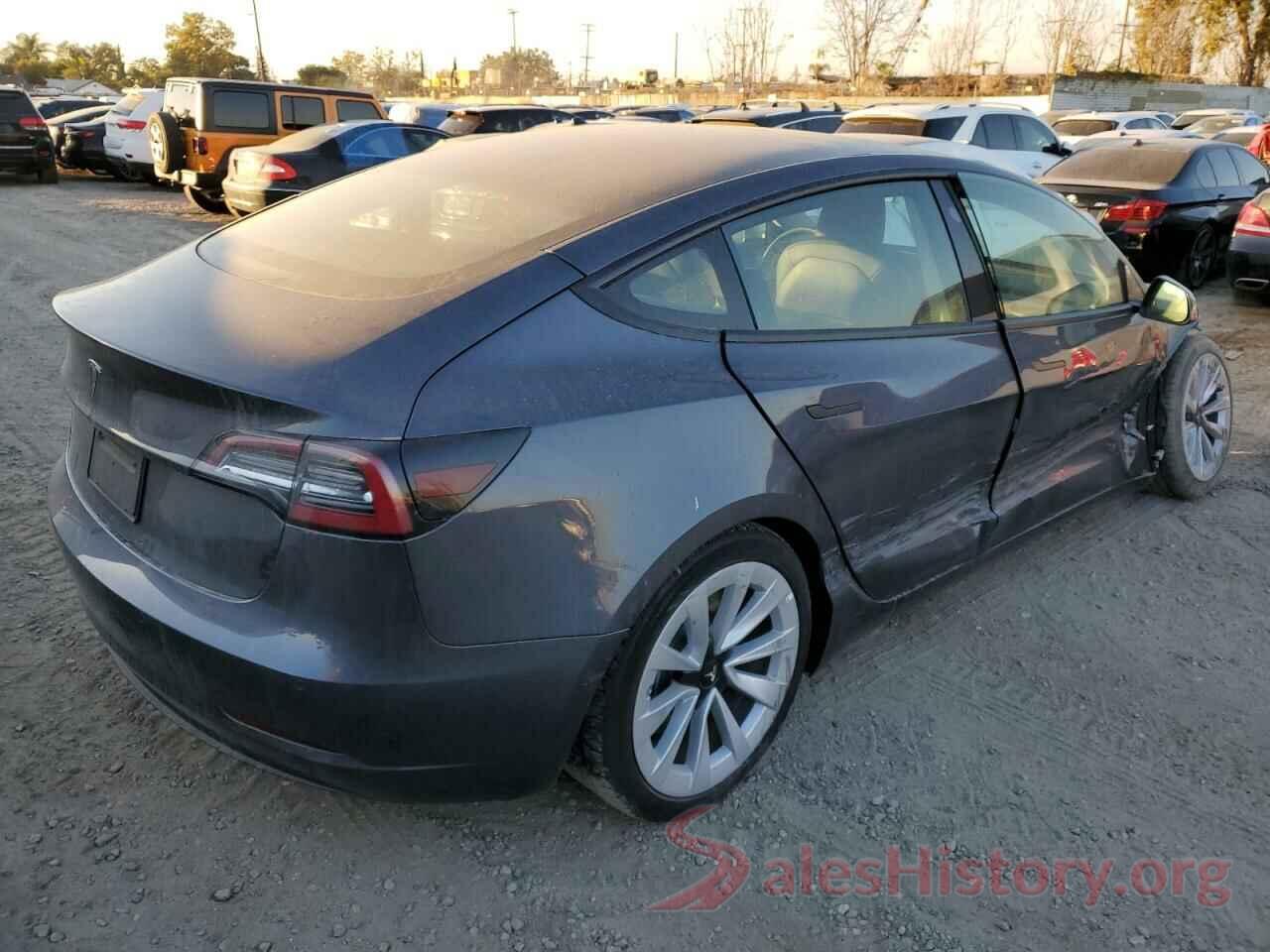 5YJ3E1EA4NF187810 2022 TESLA MODEL 3