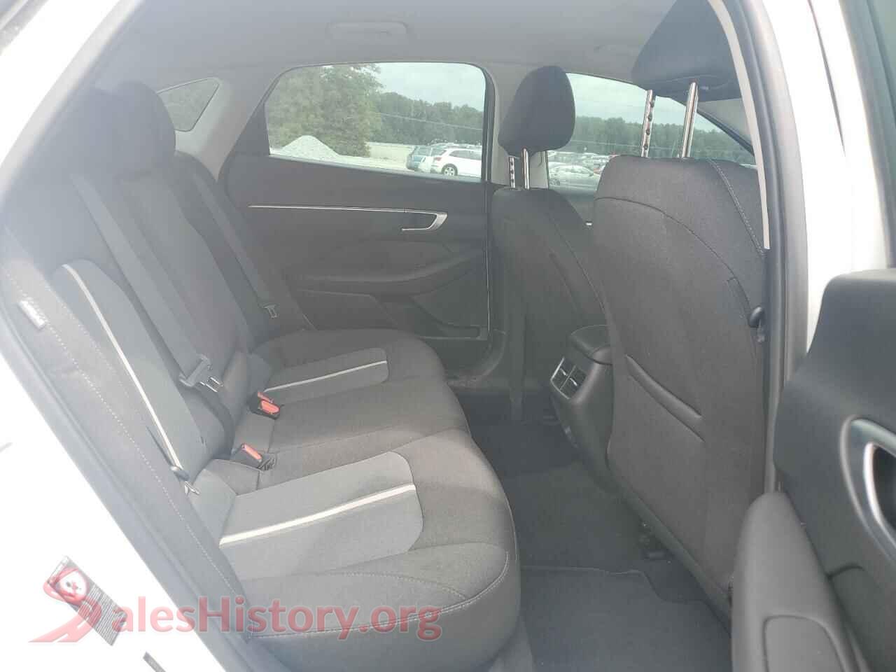 2020 HYUNDAI SONATA VIN 5NPEF4JA7LH031854, odometer mileage