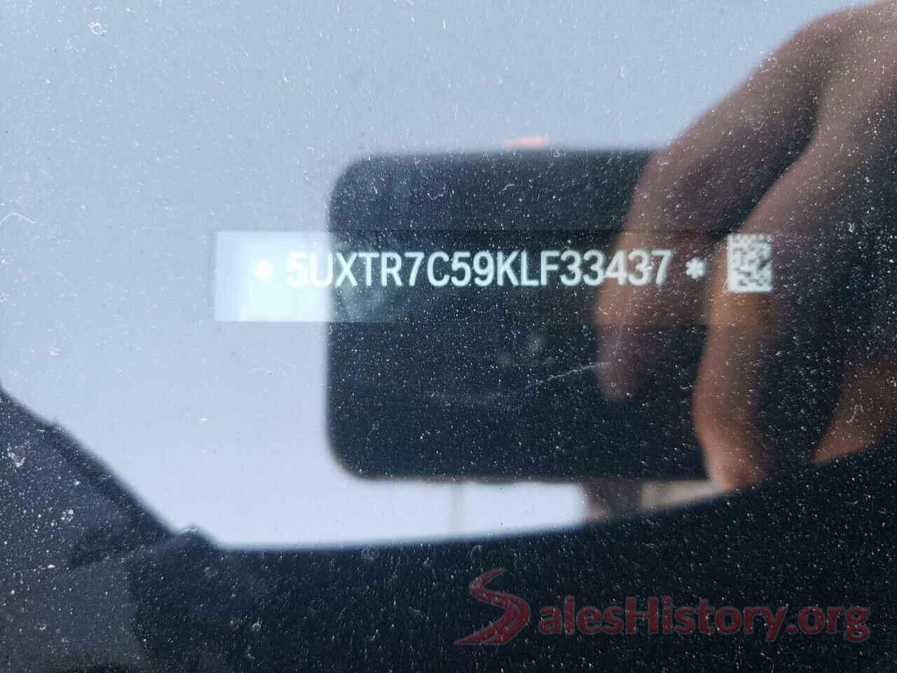 5UXTR7C59KLF33437 2019 BMW X3