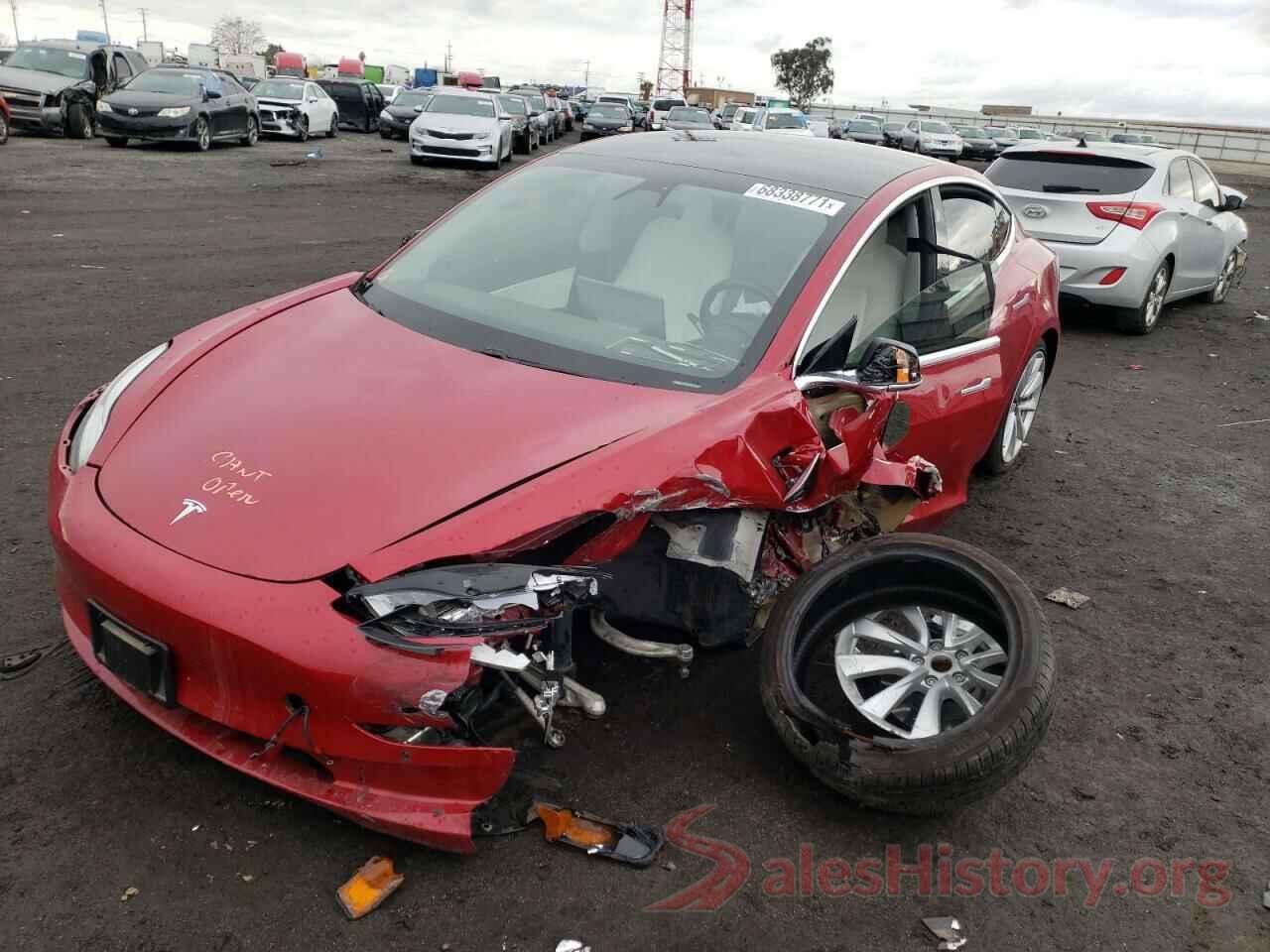 5YJ3E1EA9KF417868 2019 TESLA MODEL 3