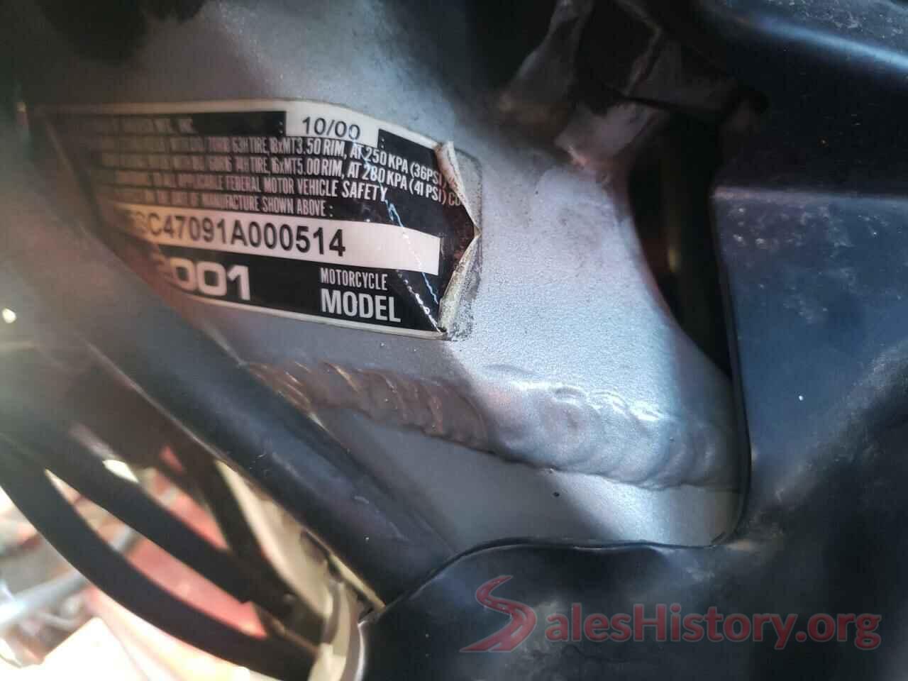 1HFSC47091A000514 2001 HONDA GL CYCLE