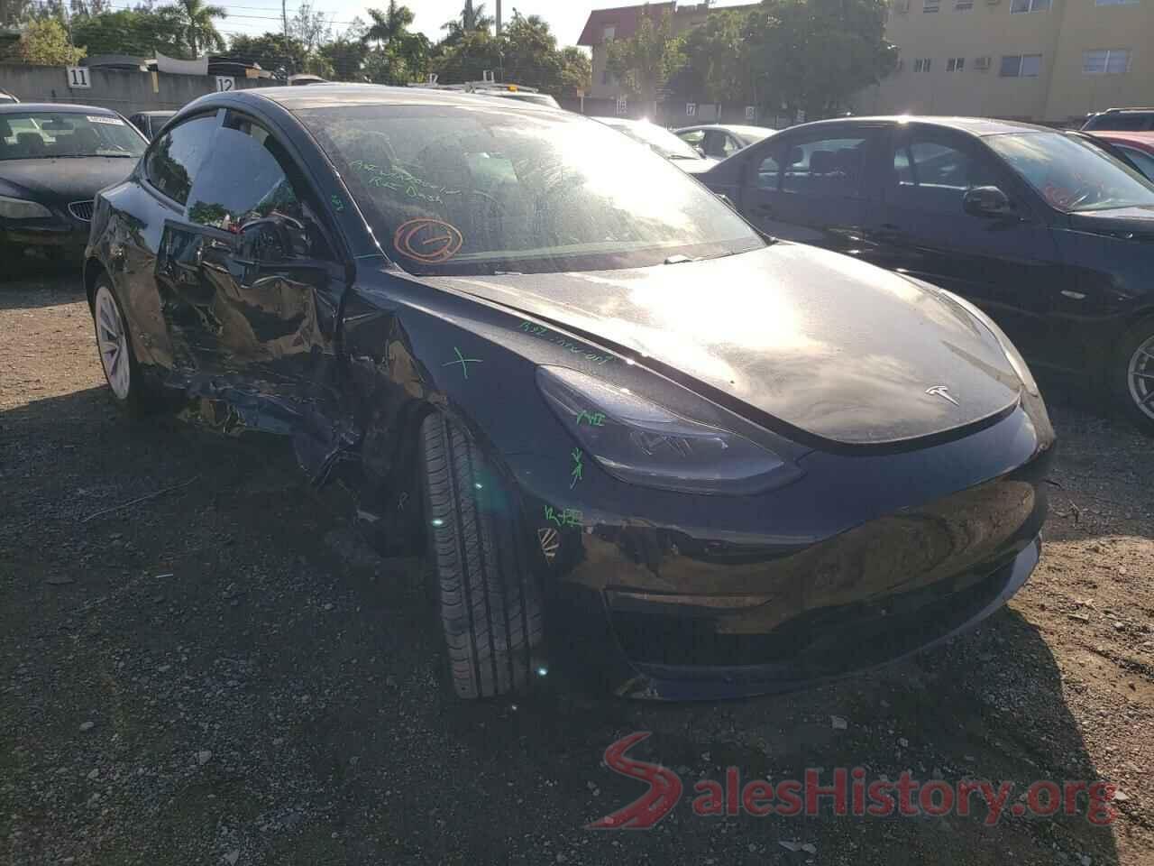 5YJ3E1EA1MF031187 2021 TESLA MODEL 3