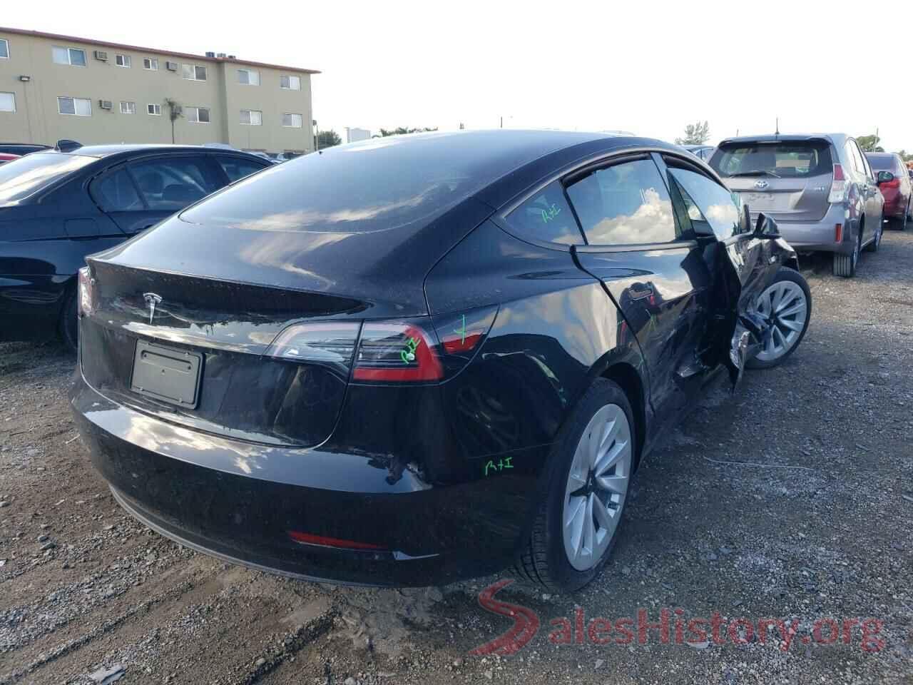 5YJ3E1EA1MF031187 2021 TESLA MODEL 3