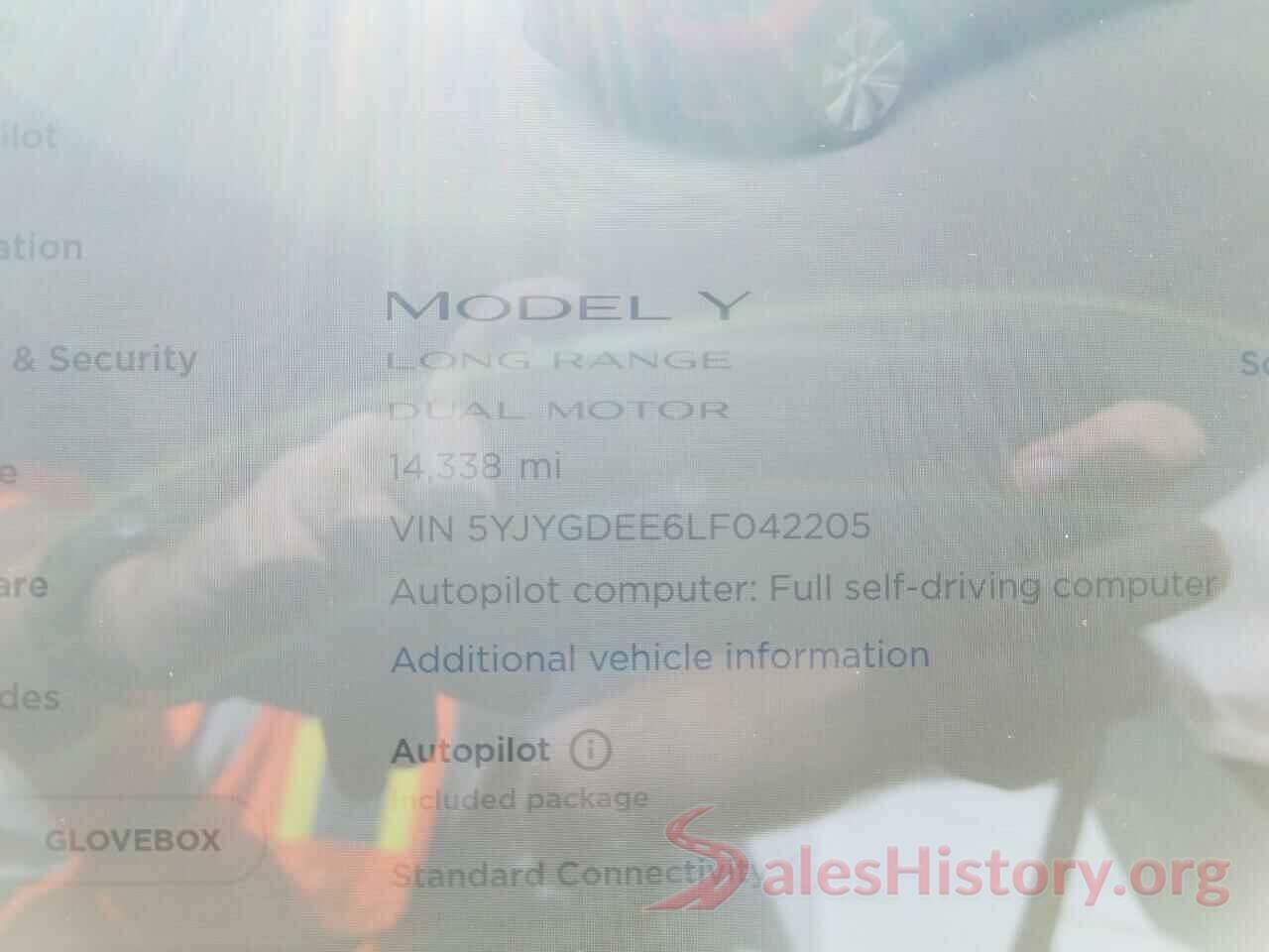 5YJYGDEE6LF042205 2020 TESLA MODEL Y