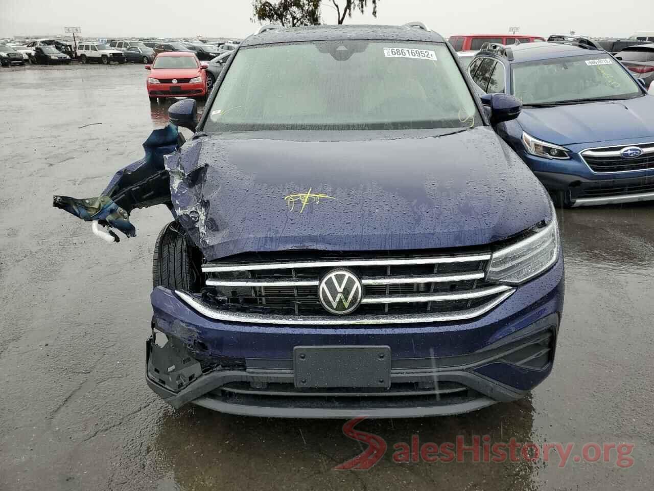 3VV2B7AX1NM055036 2022 VOLKSWAGEN TIGUAN