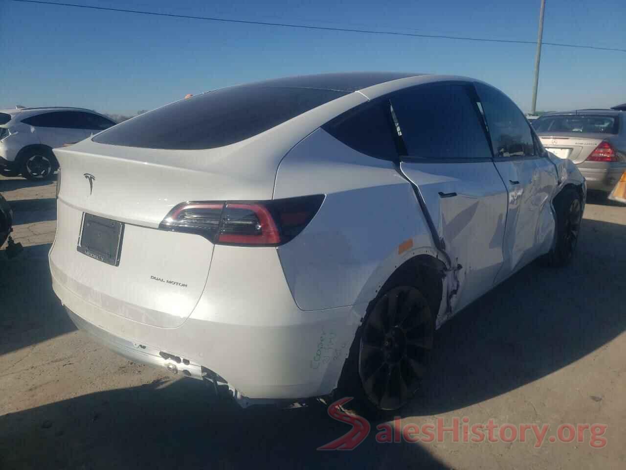 5YJYGDEE2MF257419 2021 TESLA MODEL Y