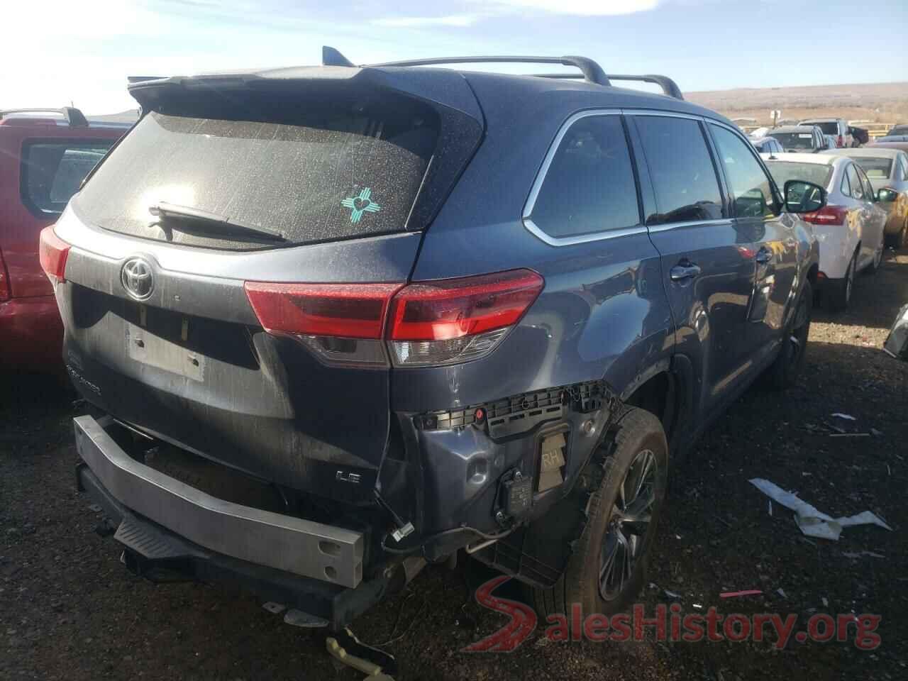 5TDZZRFH8KS318916 2019 TOYOTA HIGHLANDER