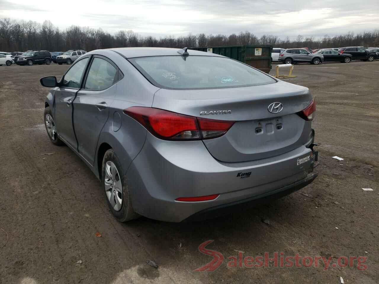 5NPDH4AE9GH793601 2016 HYUNDAI ELANTRA