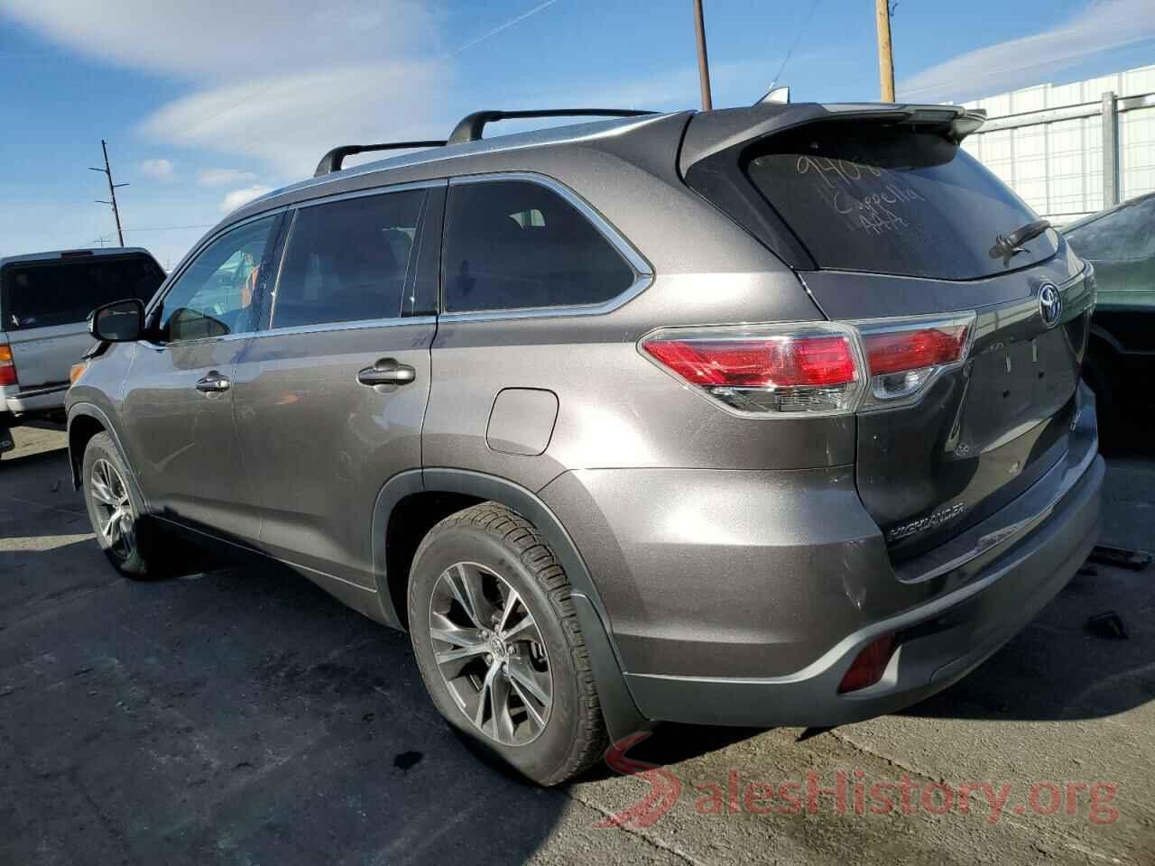 5TDJKRFHXGS272868 2016 TOYOTA HIGHLANDER