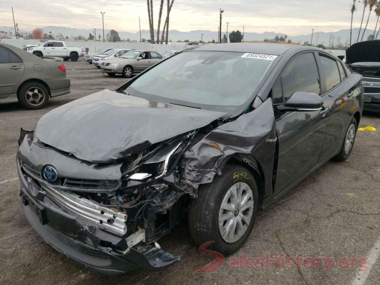 JTDKARFU3K3076026 2019 TOYOTA PRIUS