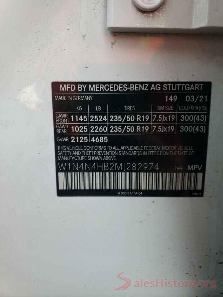 W1N4N4HB2MJ282974 2021 MERCEDES-BENZ GLA-CLASS