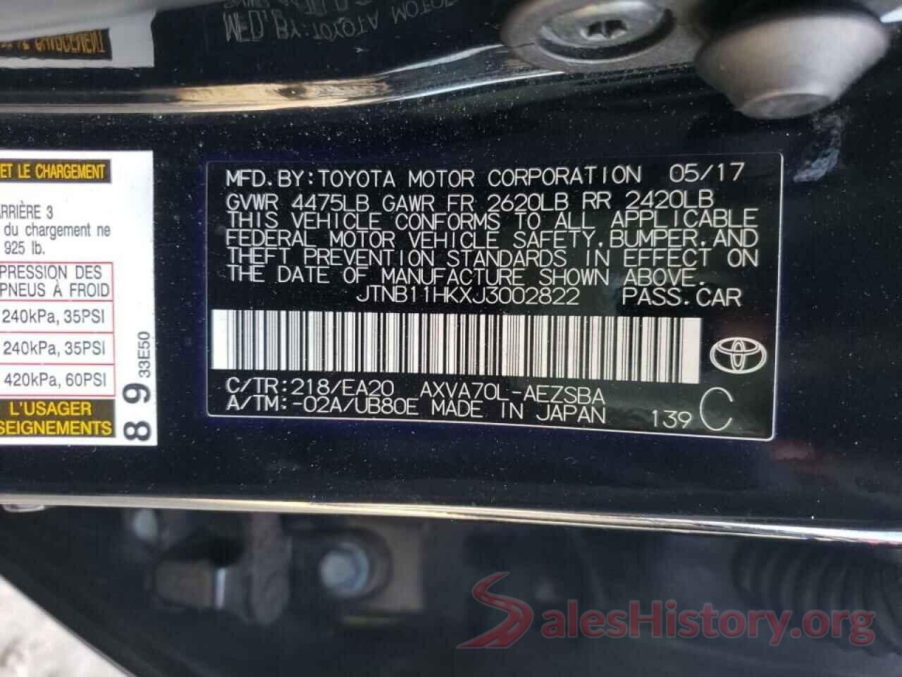 JTNB11HKXJ3002822 2018 TOYOTA CAMRY