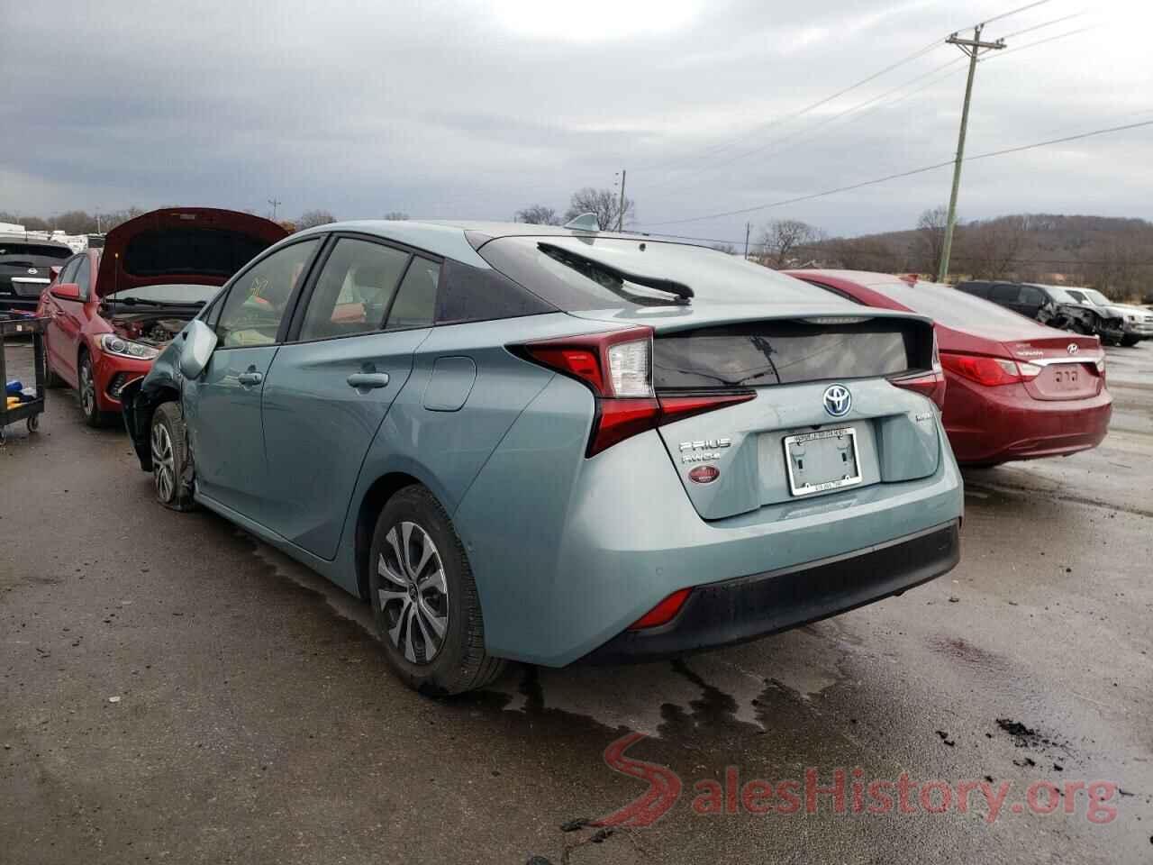 JTDL9RFU7K3007014 2019 TOYOTA PRIUS