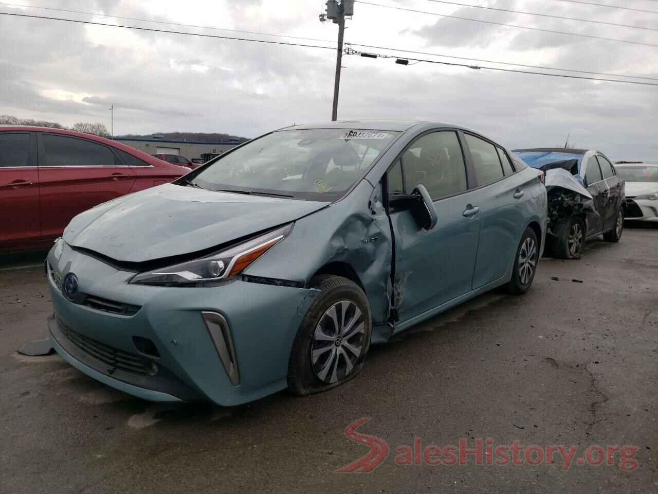 JTDL9RFU7K3007014 2019 TOYOTA PRIUS