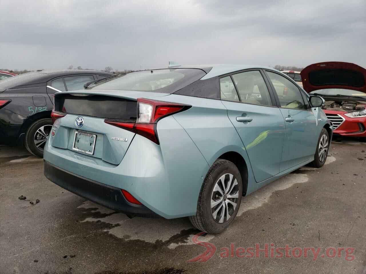 JTDL9RFU7K3007014 2019 TOYOTA PRIUS