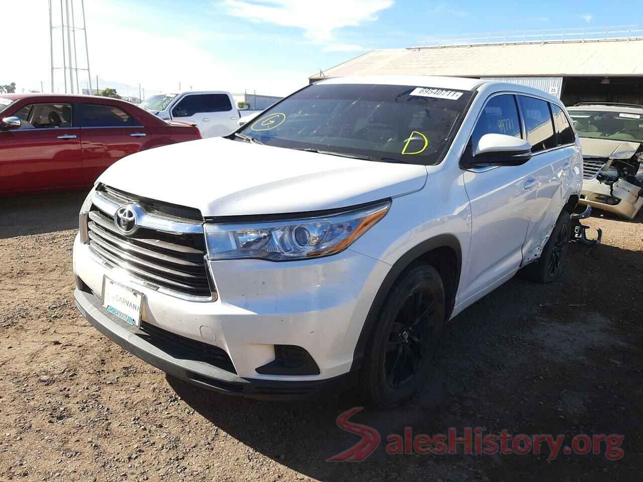 5TDZARFH4GS018689 2016 TOYOTA HIGHLANDER