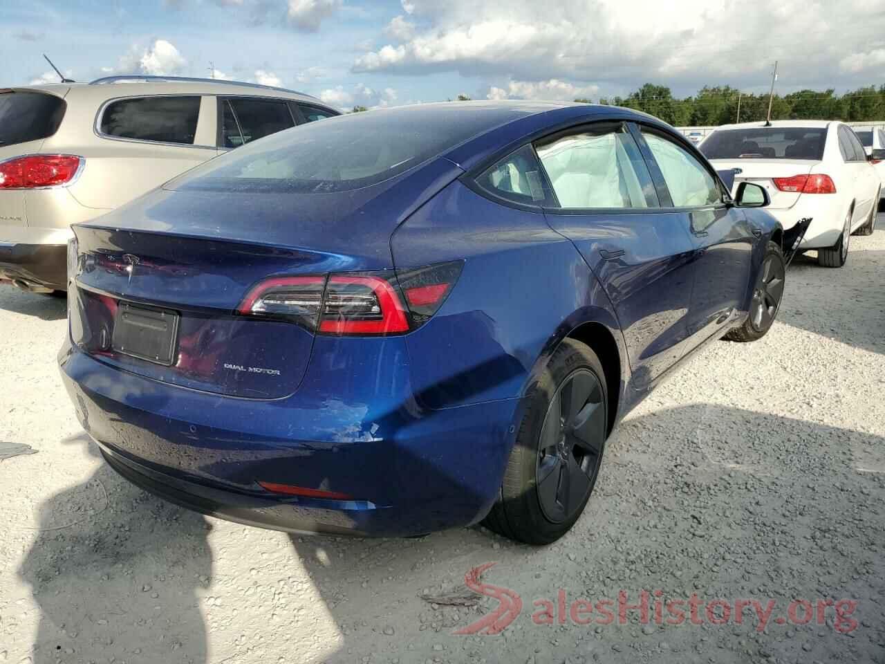 5YJ3E1EB3NF274011 2022 TESLA MODEL 3