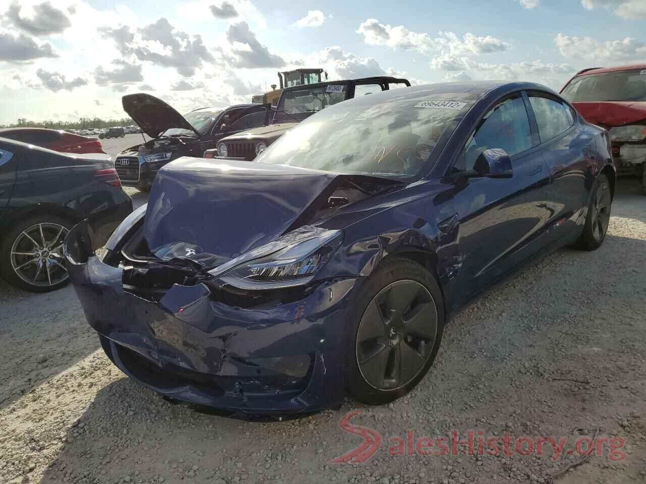 5YJ3E1EB3NF274011 2022 TESLA MODEL 3