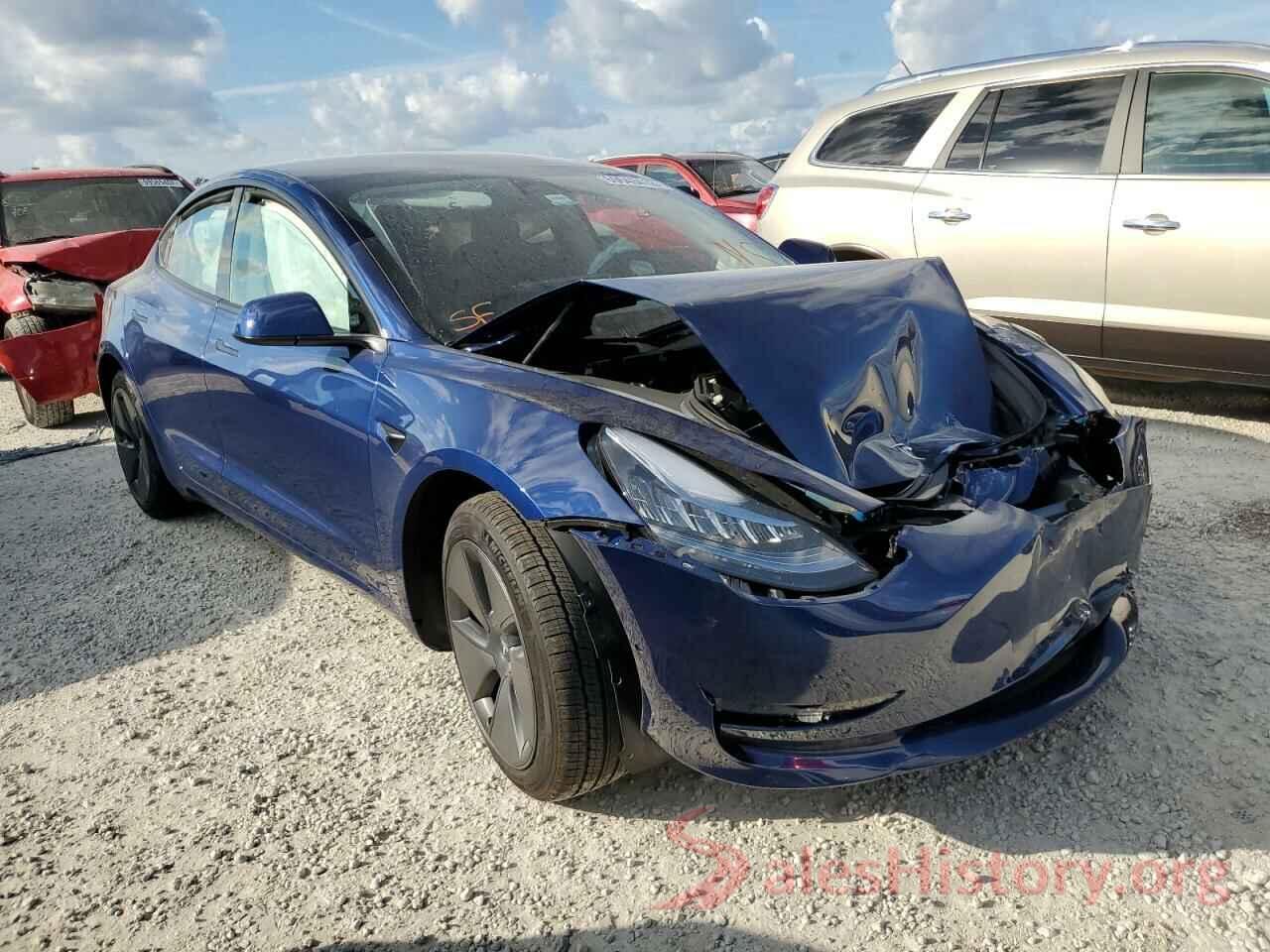 5YJ3E1EB3NF274011 2022 TESLA MODEL 3