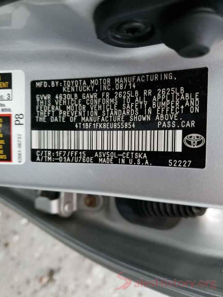 4T1BF1FK8EU855854 2014 TOYOTA CAMRY