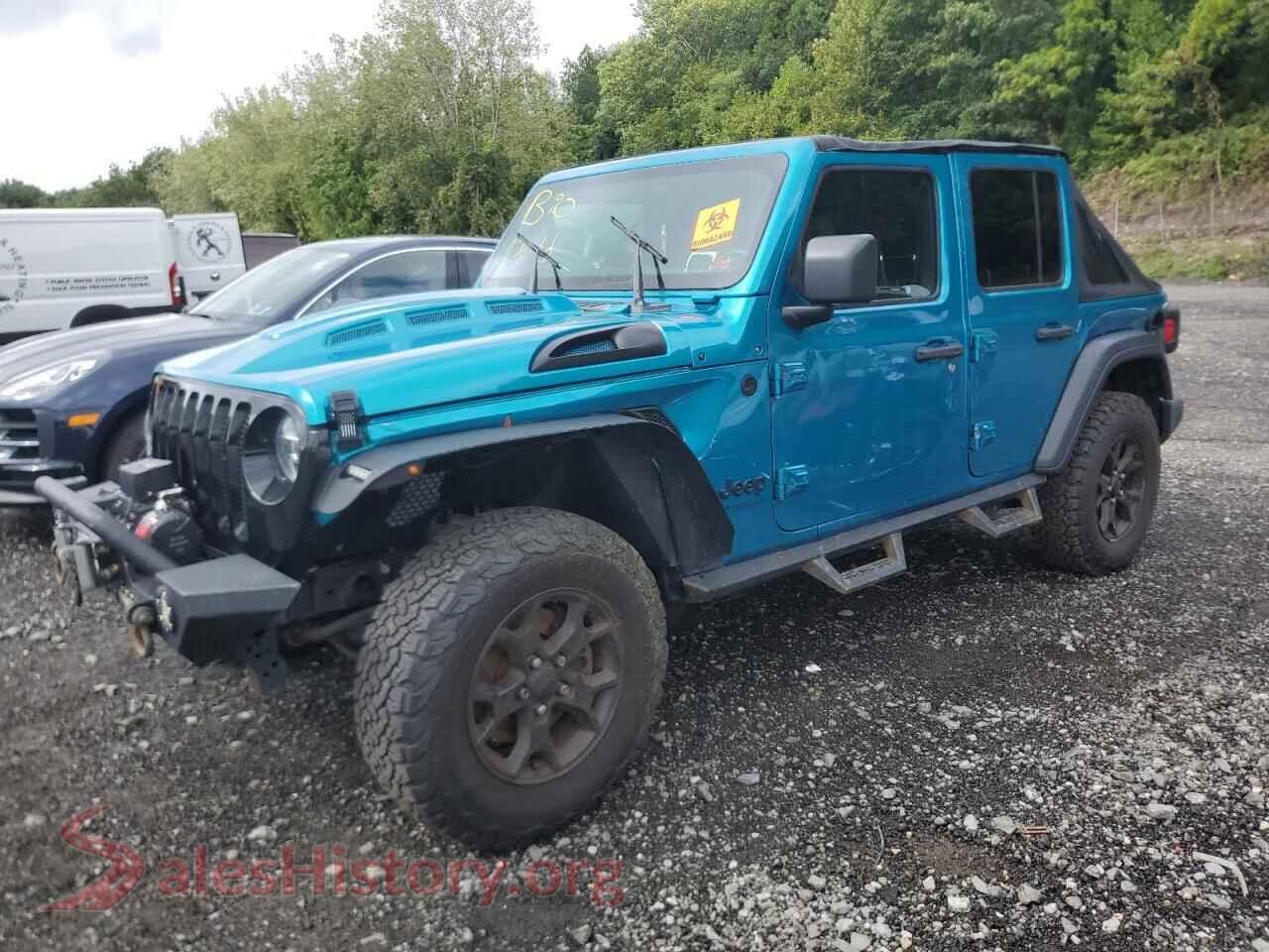 2020 JEEP WRANGLER VIN 1C4HJXDG4LW174011, auction photo