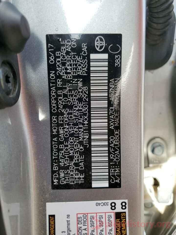 JTNB11HKXJ3012928 2018 TOYOTA CAMRY