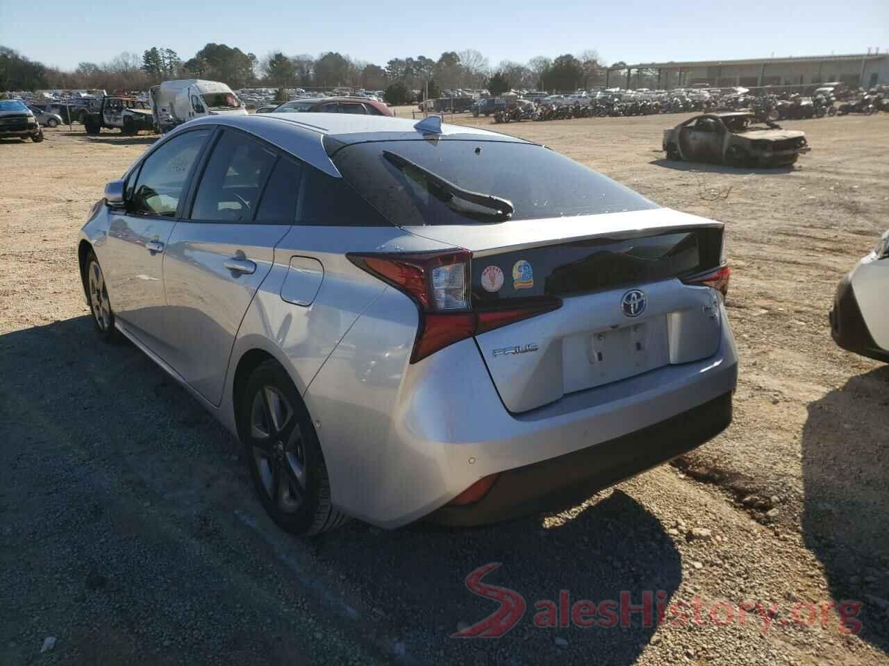 JTDKARFU0K3092555 2019 TOYOTA PRIUS