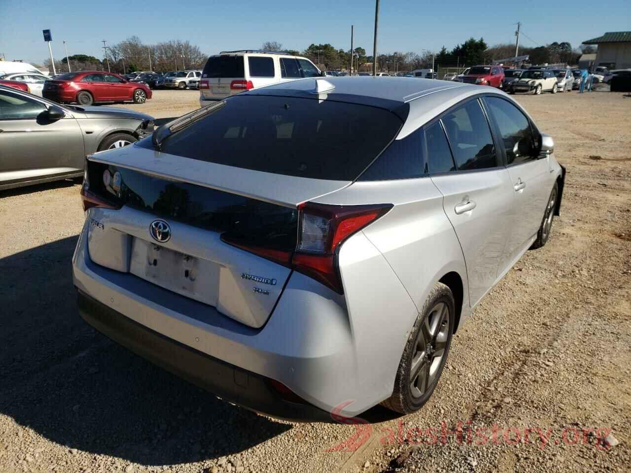 JTDKARFU0K3092555 2019 TOYOTA PRIUS