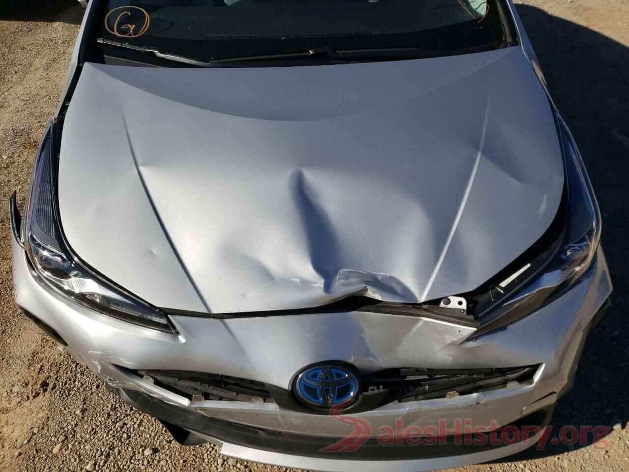 JTDKARFU0K3092555 2019 TOYOTA PRIUS