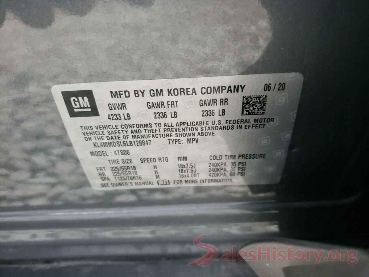 KL4MMDSL6LB128847 2020 BUICK ENCORE