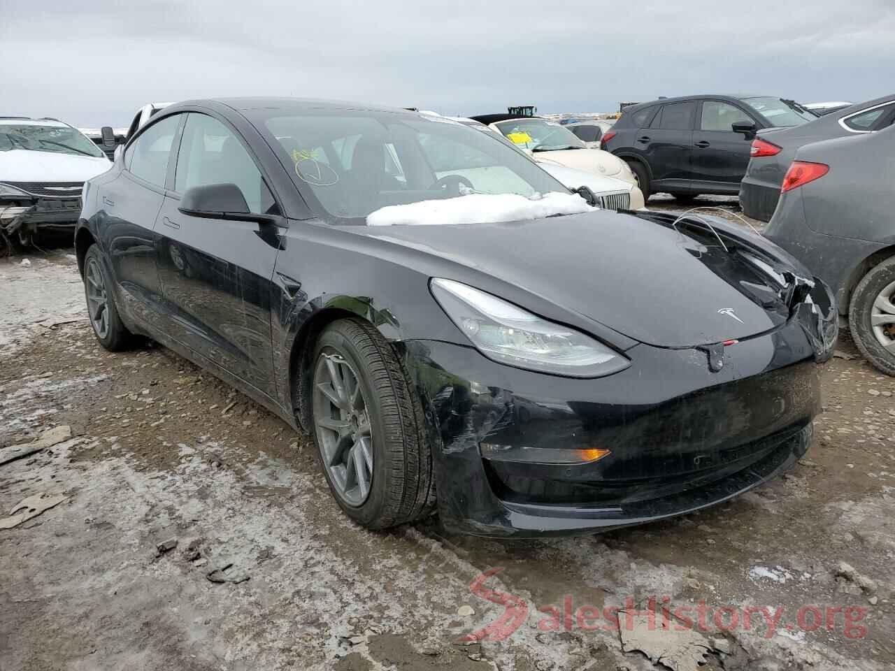 5YJ3E1EB5NF180261 2022 TESLA MODEL 3