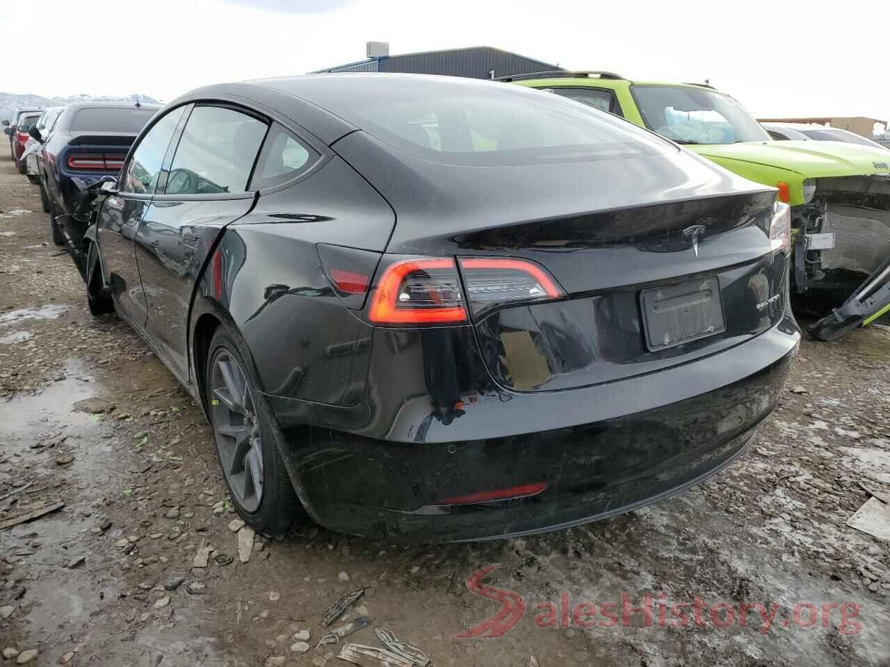 5YJ3E1EB5NF180261 2022 TESLA MODEL 3