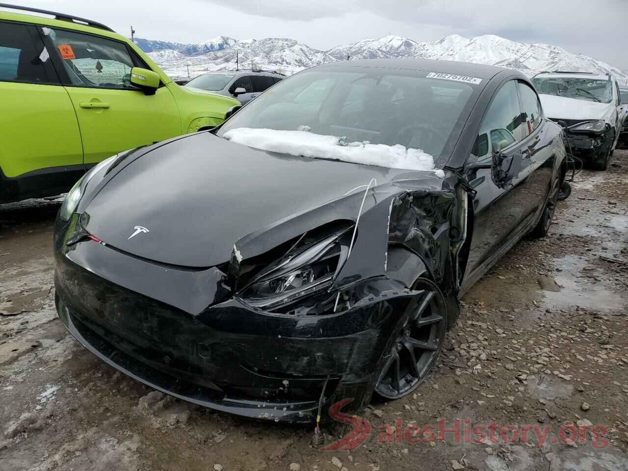 5YJ3E1EB5NF180261 2022 TESLA MODEL 3