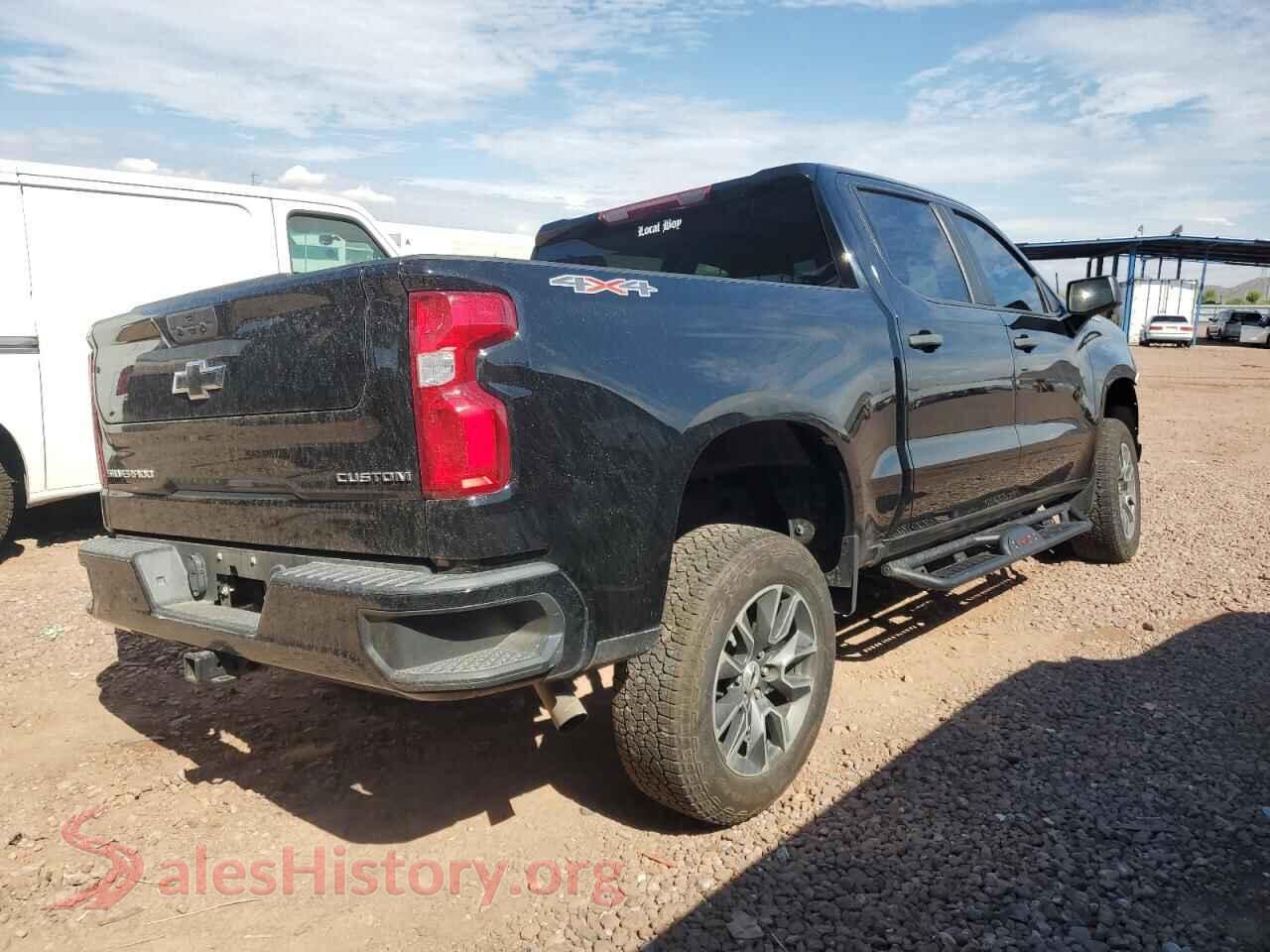 2022 CHEVROLET SILVERADO VIN 3GCPYBEKXNG184329, right side view