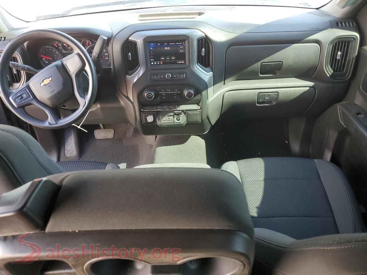 2022 CHEVROLET SILVERADO VIN 3GCPYBEKXNG184329, interior dashboard
