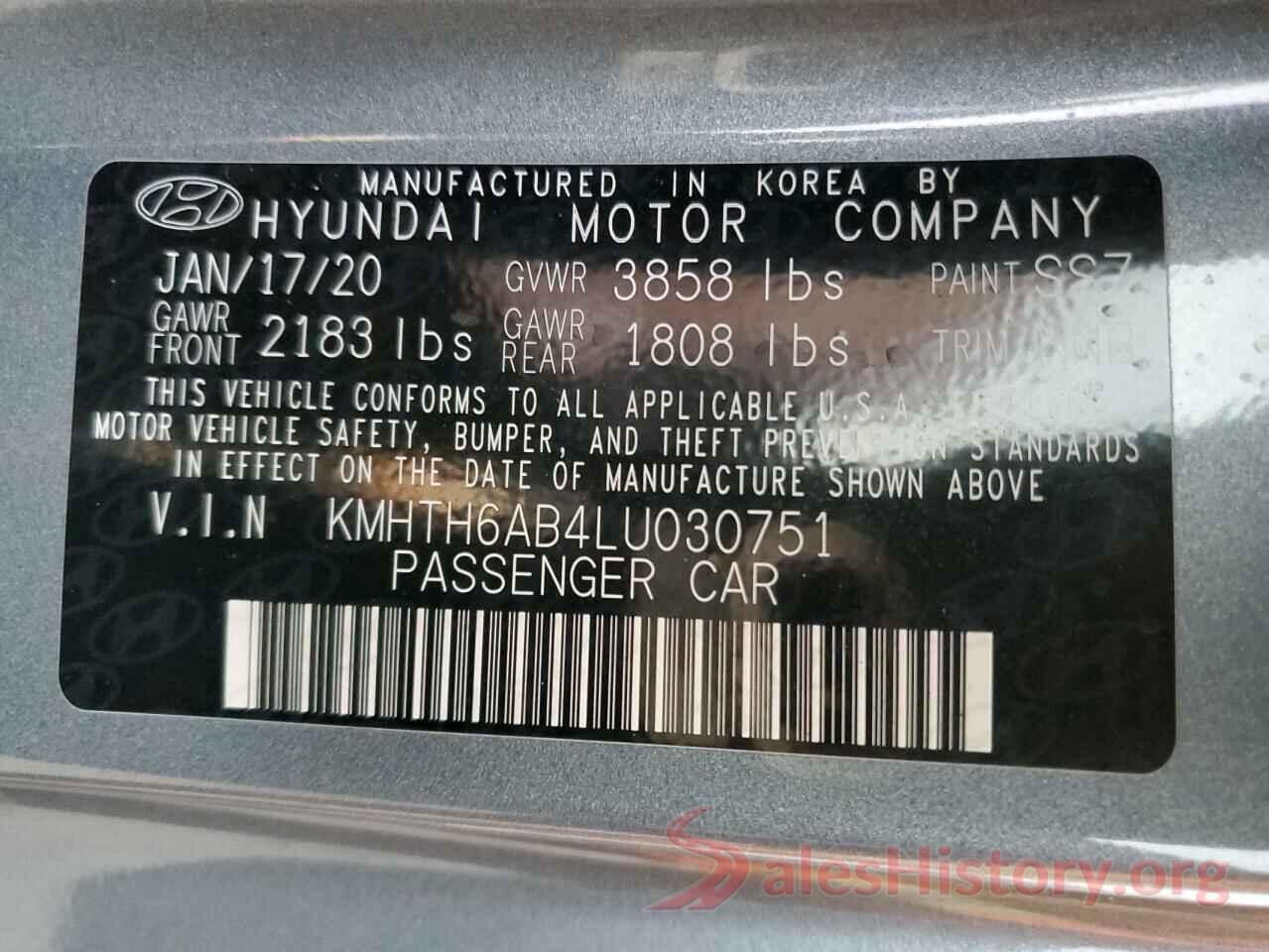 KMHTH6AB4LU030751 2020 HYUNDAI VELOSTER