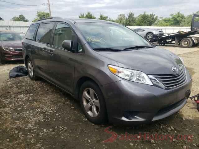 5TDKZ3DC6HS874415 2017 TOYOTA SIENNA