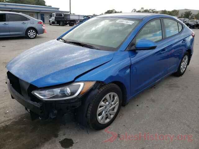 KMHD74LFXHU367492 2017 HYUNDAI ELANTRA