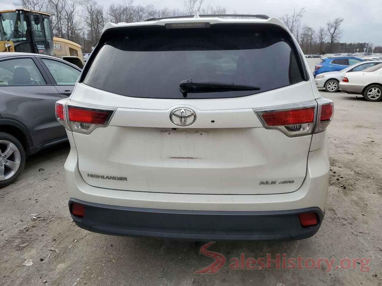 5TDJKRFH5GS251314 2016 TOYOTA HIGHLANDER