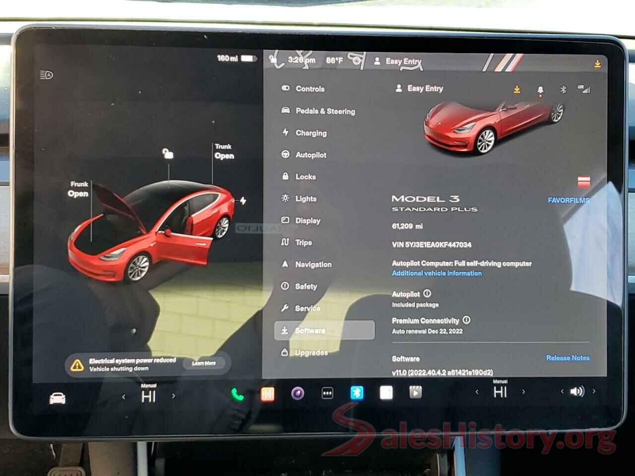 5YJ3E1EA0KF447034 2019 TESLA MODEL 3