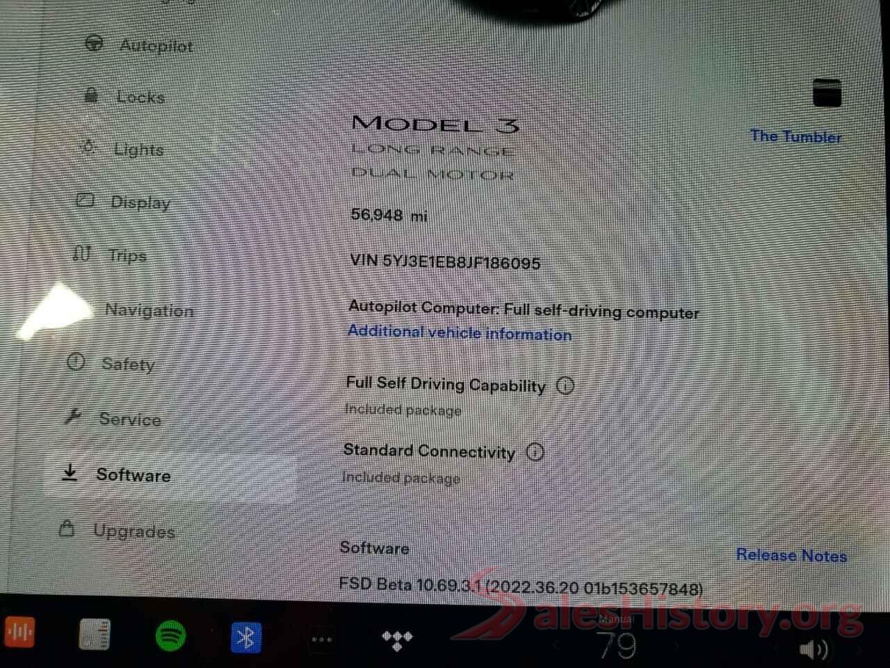 5YJ3E1EB8JF186095 2018 TESLA MODEL 3