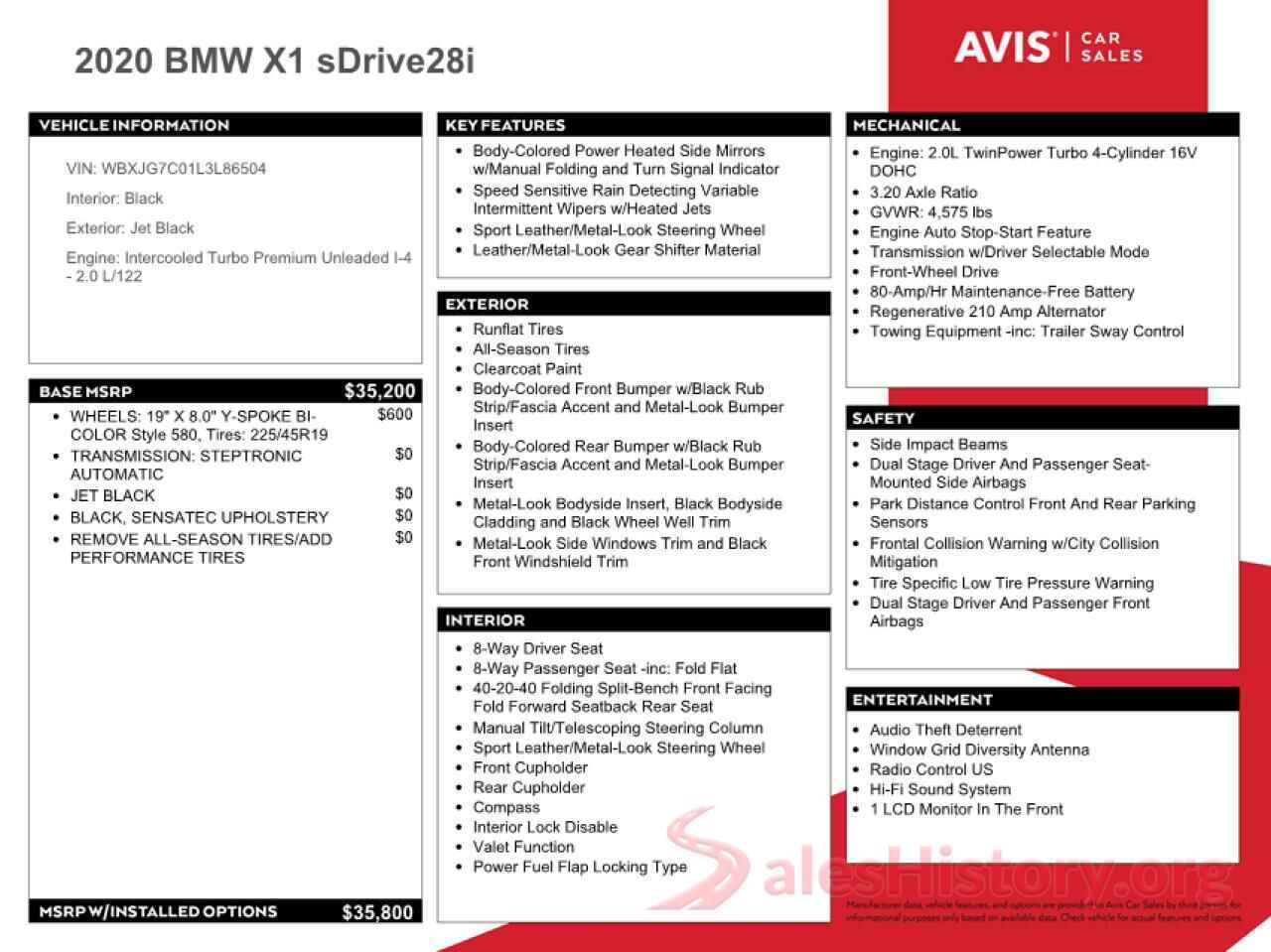 WBXJG7C01L3L86504 2020 BMW X1