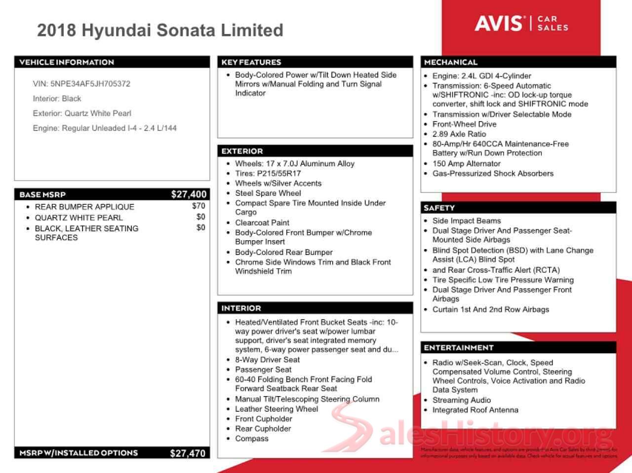 5NPE34AF5JH705372 2018 HYUNDAI SONATA